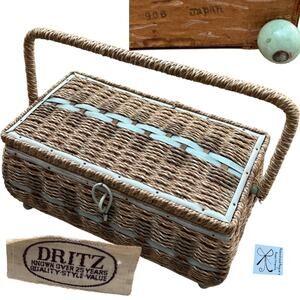 Dritz Handled Raised Sewing Storage Box